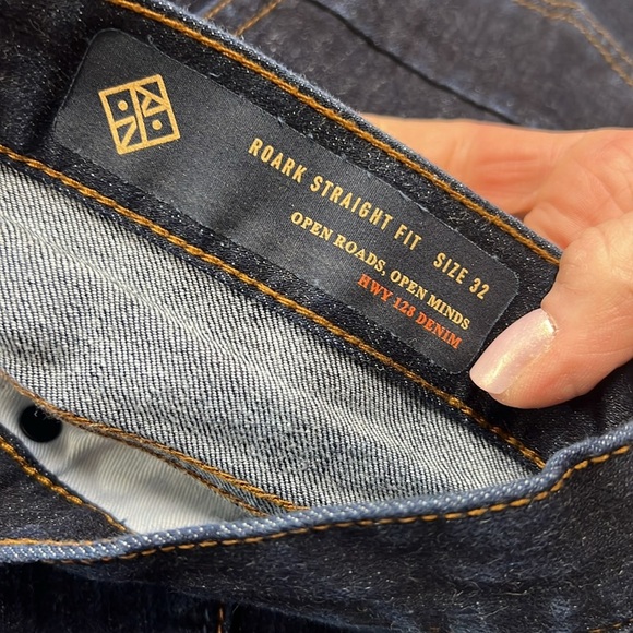 ROARK Men’s HWY 128 Dark Wash Straight Leg Jeans NWOT size 32 - Picture 6 of 13